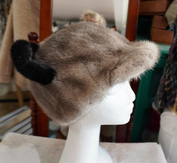 Winter Fun - A Mickey Mouse Style Mink Fur Cap - Made to  display picture 2