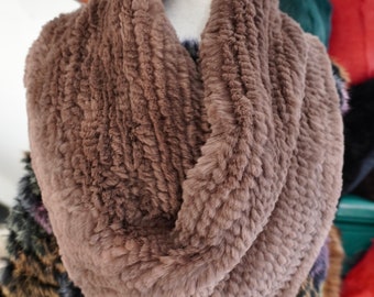 A Gorgeous and Ever so versatile Rex Rabbit Cowl Style Scarf -   Keep warm with Style