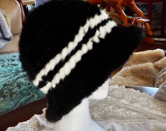 Beautiful knitted Mink Hat - Ultimate Warmth & Timeless Style