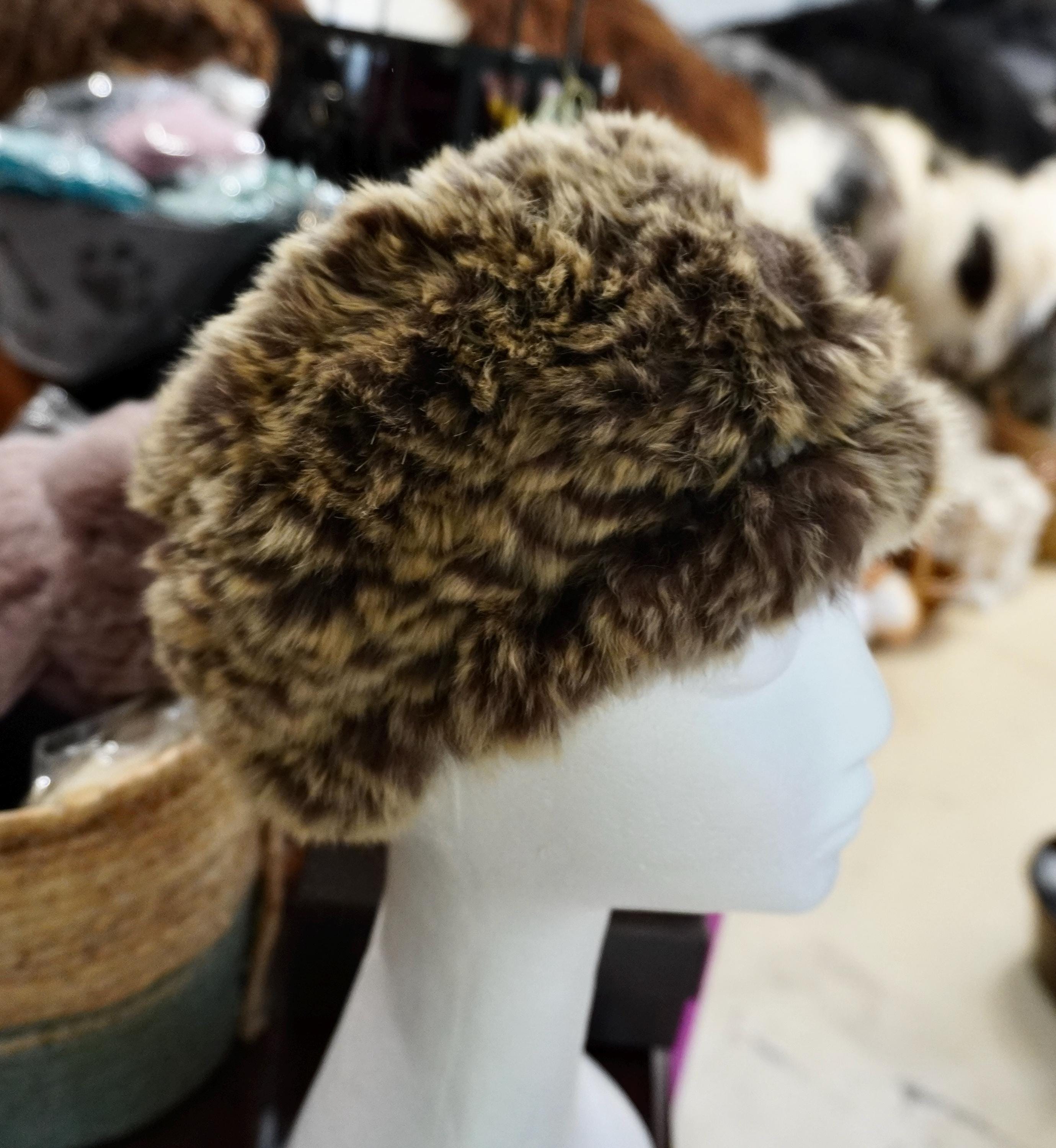 2 Tone Brown - A Super Soft & Warm Rabbit Fur Headband 