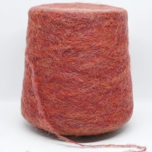 Light Berry Mix Mohair Yarn on Cone 500g Total - Brushed Italian Machine/Hand Knitting Yarn