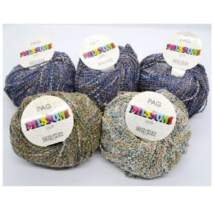 Missoni PAG Tiny Bouclé Yarn 250 grams, Filatura Di Crosa Cotton Acrylic Polyamid Blend,  Italian Yarn for Knitting and Crochet