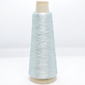Ice Blue Missoni 100% Viscose Silk Yarn on Cone 70g, Superfine Lightweight Summer Yarn for Knitting and Crochet