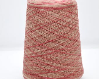 Fil Dentelle Lin Marron Sur Cône - Poids Lace - Tricot, Crochet, Tissage
