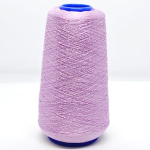 Filtex for MISSONI Pastel Lilac 100% Viscose Yarn on Cone 240g, Superfine Lightweight Summer Lavender Yarn for Knitting and Crochet