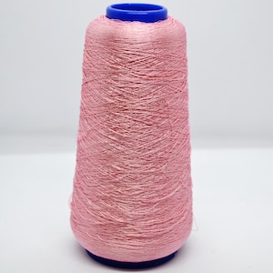 Lightweight Blush Pink 100% Viscose Silk Yarn on Cone 190g, Filtex for MISSONI Superfine Summer Yarn for Knitting and Crochet