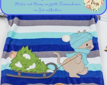Stickdatei Kätzchen im Schnee (2 Motive)