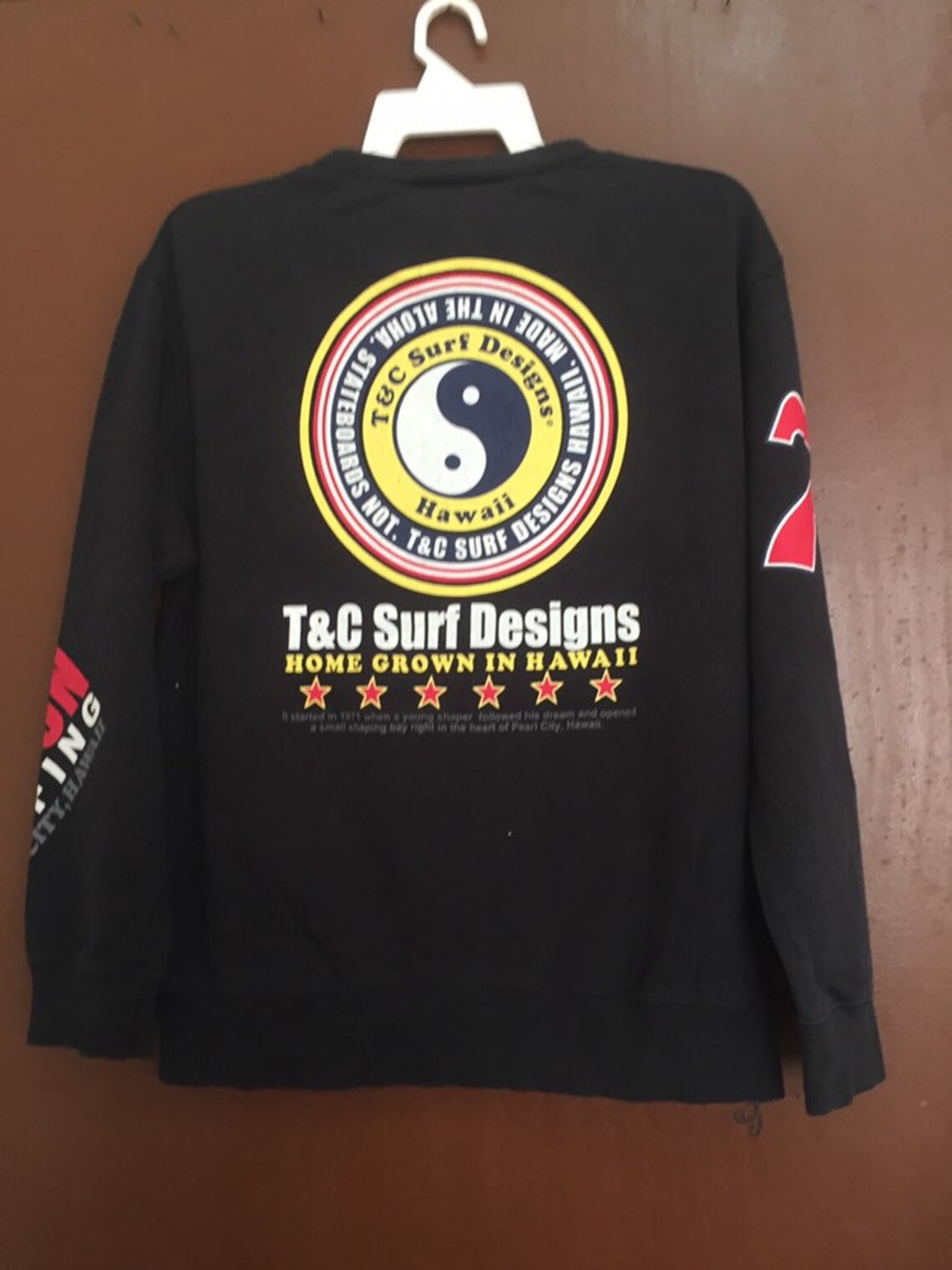 Vintage T&C Surf Design Surfing Promo Beach Medium size Etsy