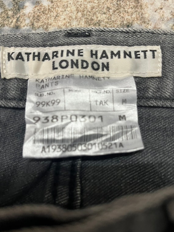 Katharine Hamnett London Zipperside Pocket Jeans Black Grey - Etsy