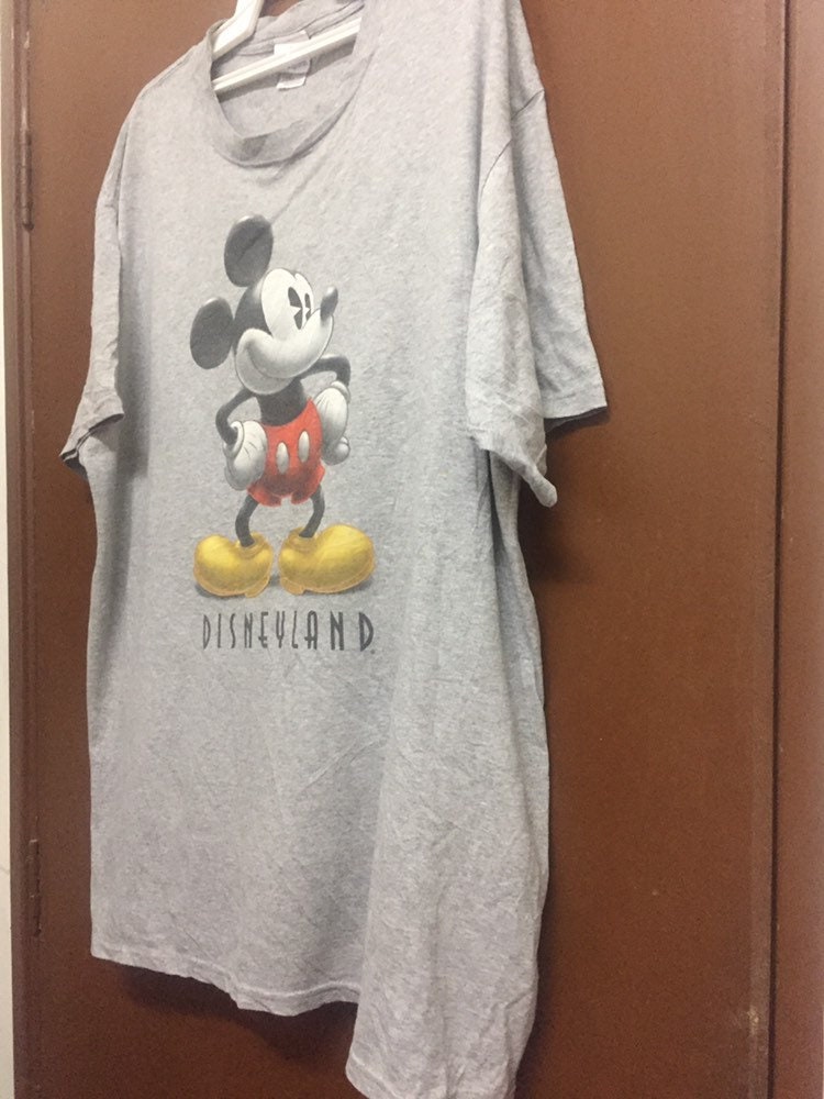 Vintage 90's Mickey Mouse Single Big Picture Colour Grey | Etsy