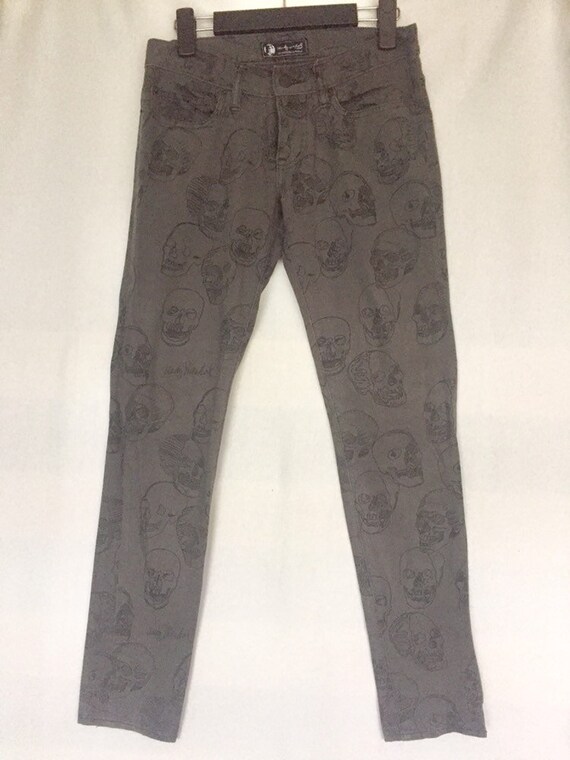 Hysteric X Andy Warhol Skull OverPrint Skinny Pant