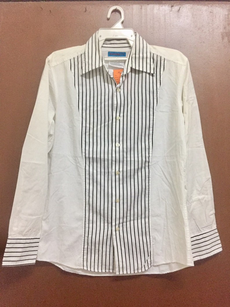 Katherine Hamnett Striped Unisex Brand Design Shirt