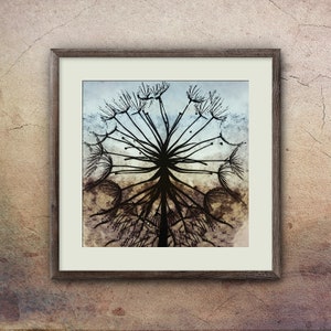 Dandelion Print, Dandelion Wall Art, Modern wall art, Floral Print, Floral Wall Art, Abstract Art Print, Dandelion Decor, modern decor
