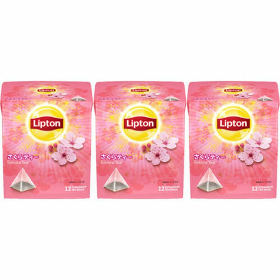 Lipton SAKURA TEA Cherry Blossom Flavor 36 Pyramid Type Tea Etsy