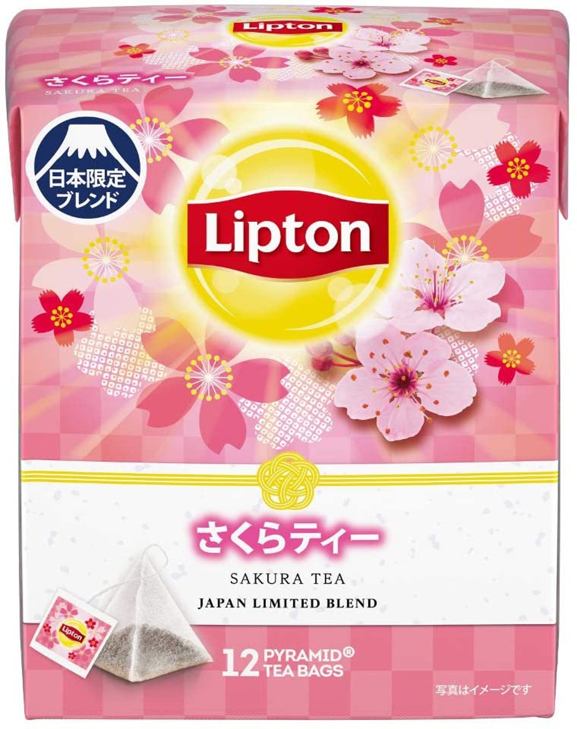 Lipton SAKURA TEA Cherry Blossom Flavor 36 Pyramid Type Tea Etsy
