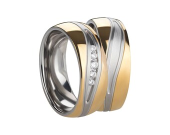 Edelstahlringe Wedding rings engagement rings Verlobungsringe Antragsringe