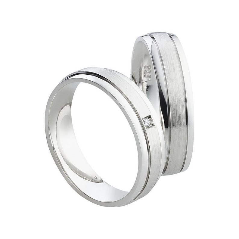 Friendship rings Sterling silver 925 Women/'s ring with Zirconia stone Partner rings Engagement rings Wedding rings in silver