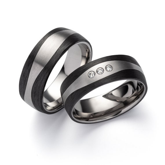 Ring Partner Rings Engagement Rings Wedding Ring With Titanium