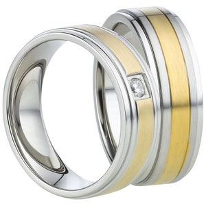 Edelstahlringe Wedding rings engagement rings Verlobungsringe Antragsringe Bild 2