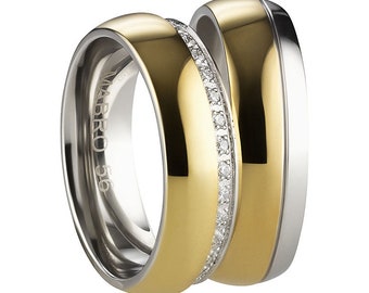 Roestvrijstaal ringen bruiloft verlovingsringen verlovingsringen toepassing ringen