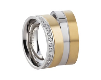 Edelstahlringe Wedding rings engagement rings Verlobungsringe Antragsringe