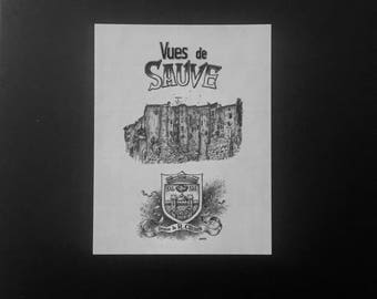 Vues de Sauve, Portfolio of 8 Prints Signed by Robert Crumb
