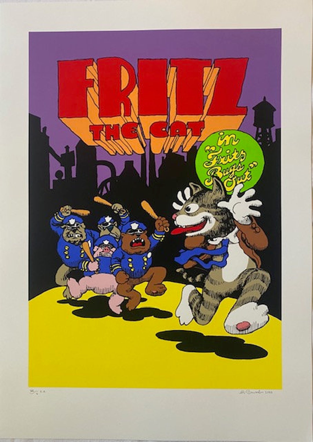Fritz the Cat - Robert Crumb - 2023 - Serigraphy - VII/X