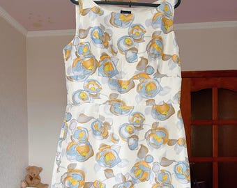 Hobbs Silk Dress | Size 12 / US 8 / EU 40 | Elegant Floral Sleeveless Midi Dress