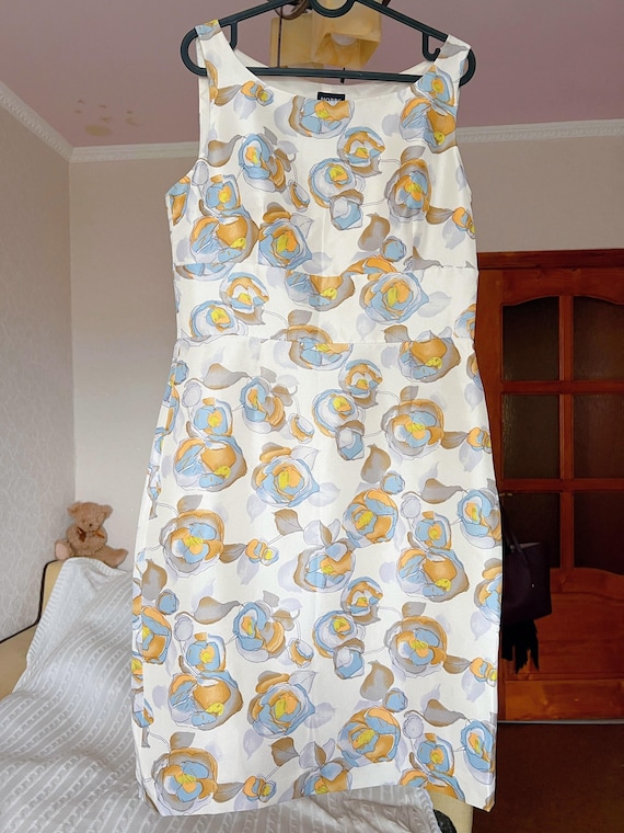 Hobbs Silk Dress | Size 12 / US 8 / EU 40 | Elegant Floral Sleeveless Midi  Dress - Etsy