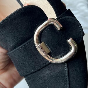 Prada Schwarze Wildleder Loafers EU 38 / US 7.5-8 / UK 5 Made in Italy Blockabsatz Ruhige Luxus Schuhe Bild 8