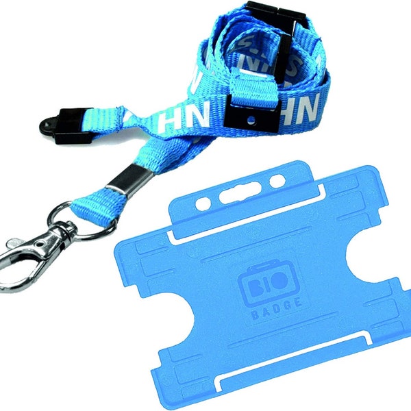 NHS Double Breakaway Lanyard supplied with Double Sided ID Card Holder