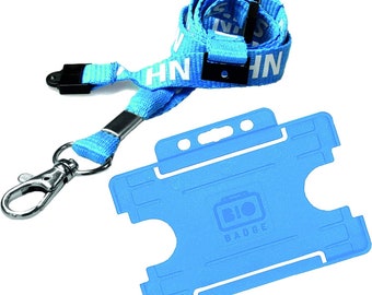 NHS Double Breakaway Lanyard supplied with Double Sided ID Card Holder