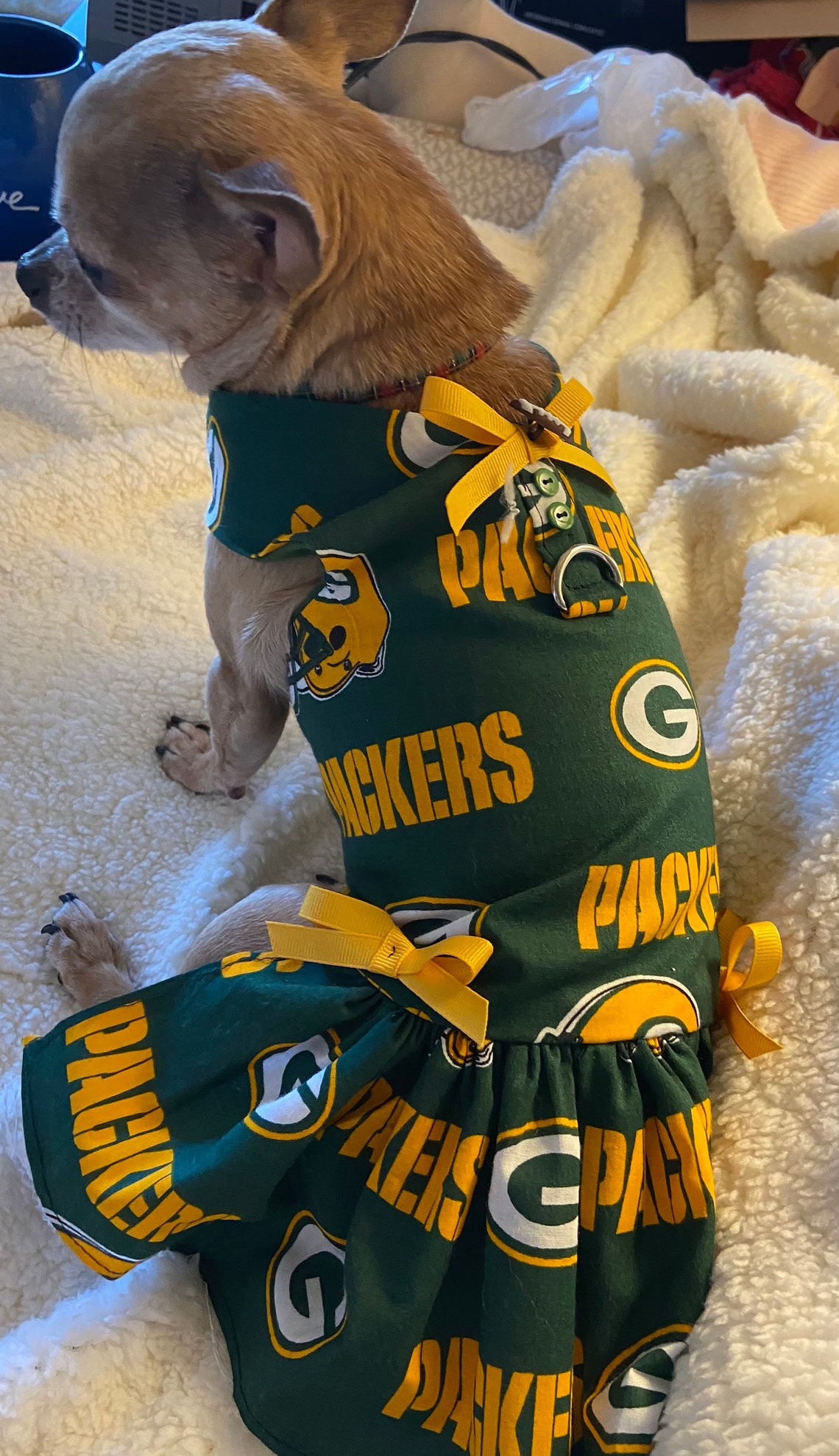 NEW Itemgreen Bay Packers Dog Dress Etsy