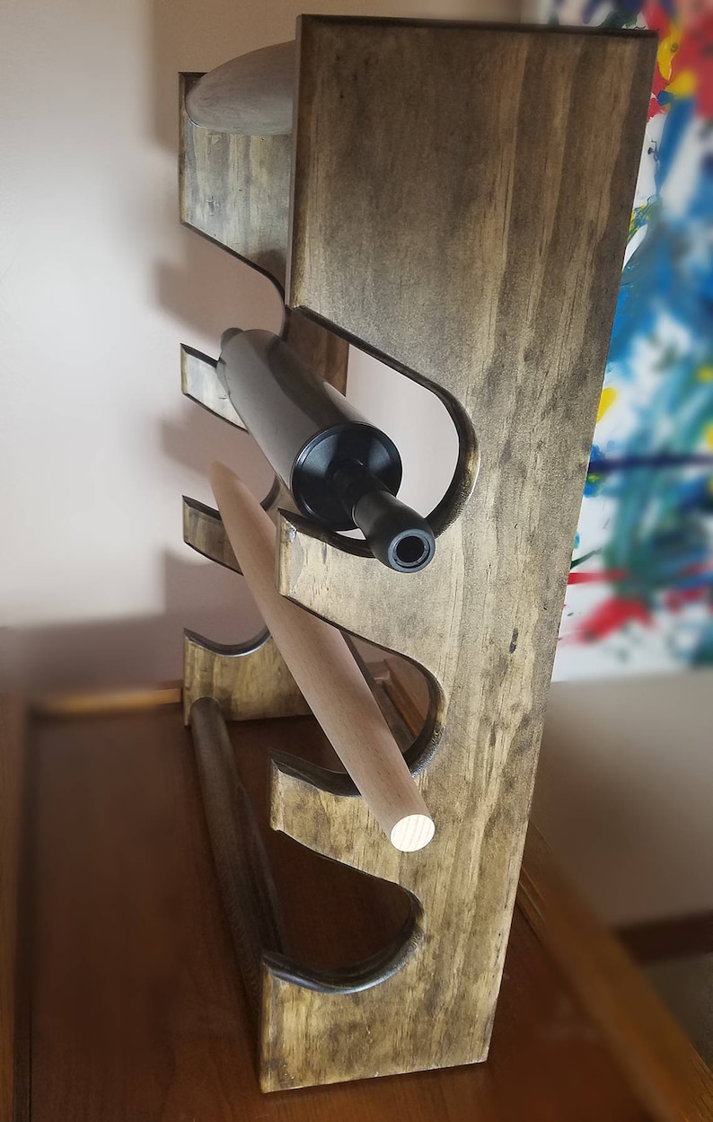 Handmade Wood Rolling Pin Holder Etsy