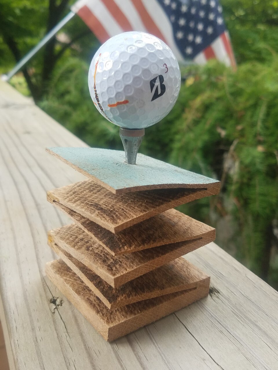 Reclaimed Oak Golf Ball Holder Etsy