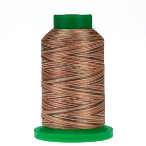 Isacord Thread BARK VARIEGATED 9302 for Embroidery, Quilting, Decorative Stitching 1000m mini-king spool