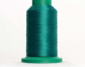 Hilo Isacord VERDE 5100 para bordado, acolchado y costura decorativa, bobina mini-king de 1000 m