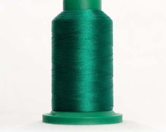 Isacord Thread IRISH GREEN 5415 for Embroidery, Quilting, Decorative Stitching 1000m mini-king spool
