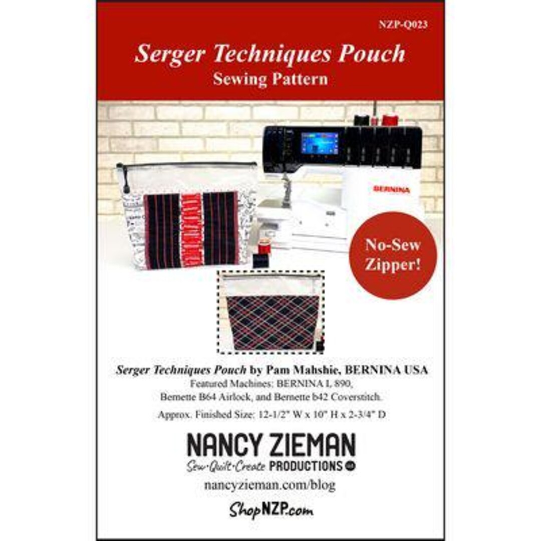 Serger Ruffle Pouch Pattern Serger Techniques Pouch Pattern by Pam Mahshie, BERNINA USA - Etsy
