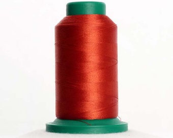 Isacord Thread BURNT ORANGE 1312 for Embroidery, Quilting, Decorative Stitching 1000m mini-king spool