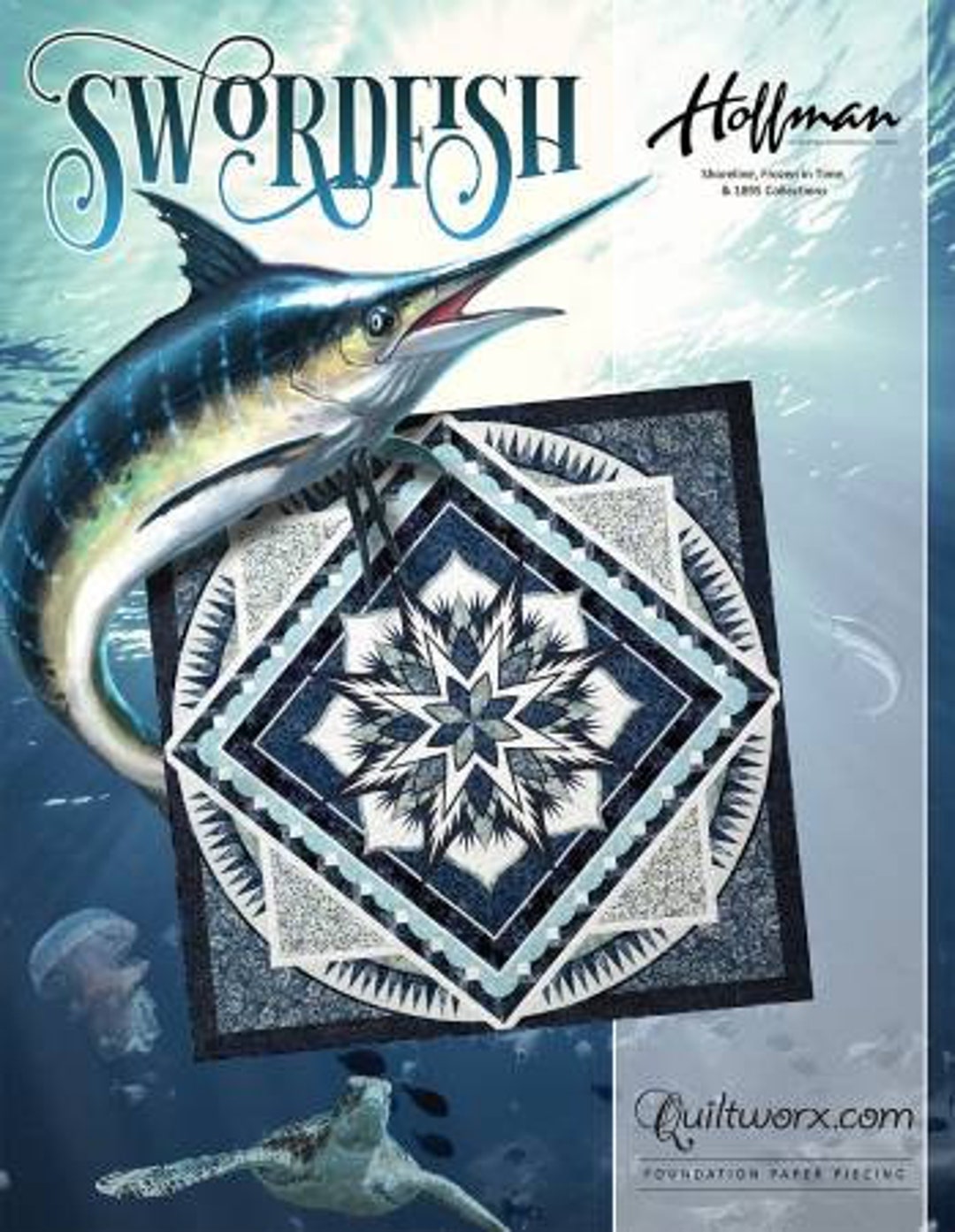 Swordfish Quilt Pattern From Quiltworx for Hoffman Etsy