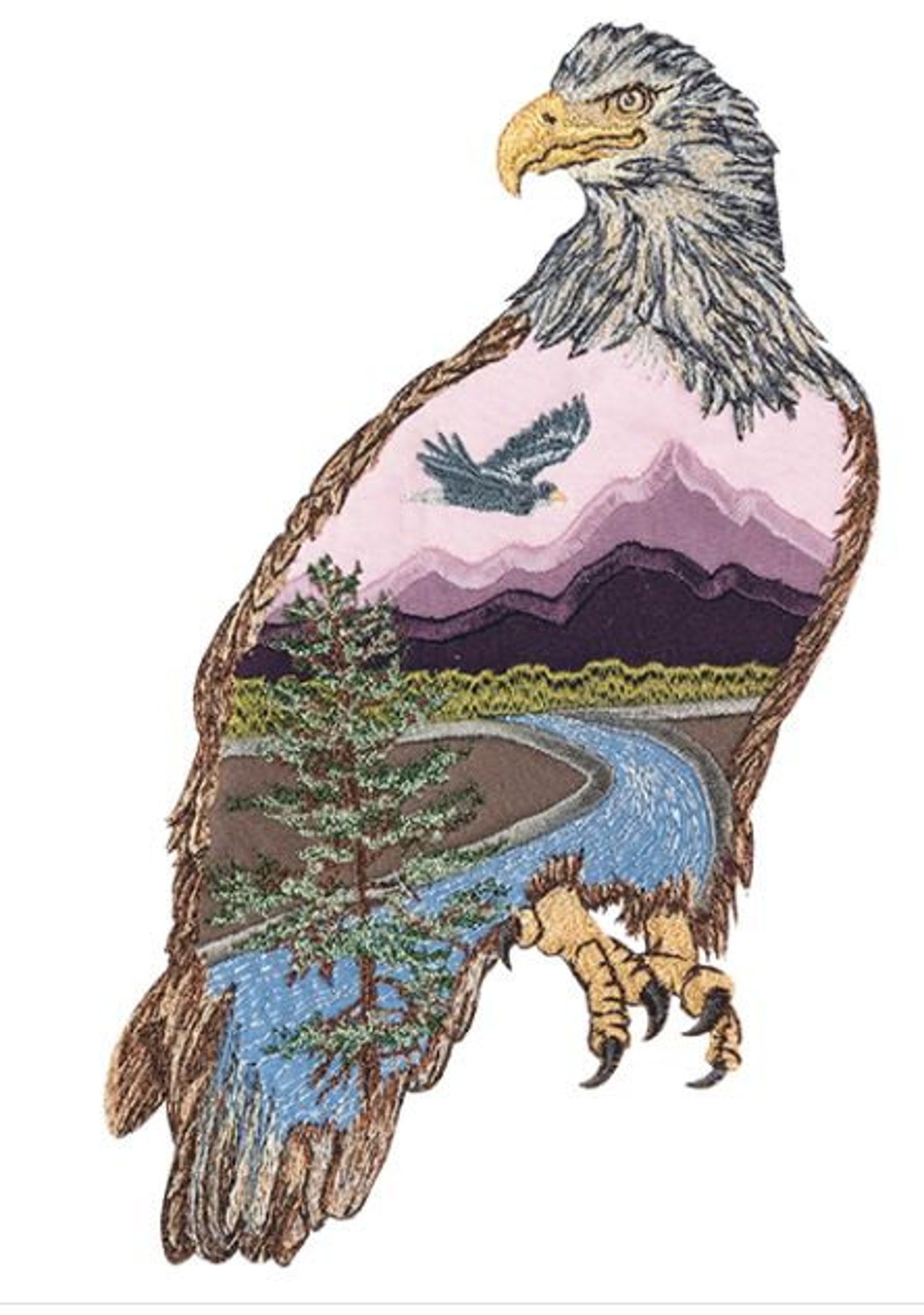 Double Exposure Animals Embroidery Design on CD Anita Etsy