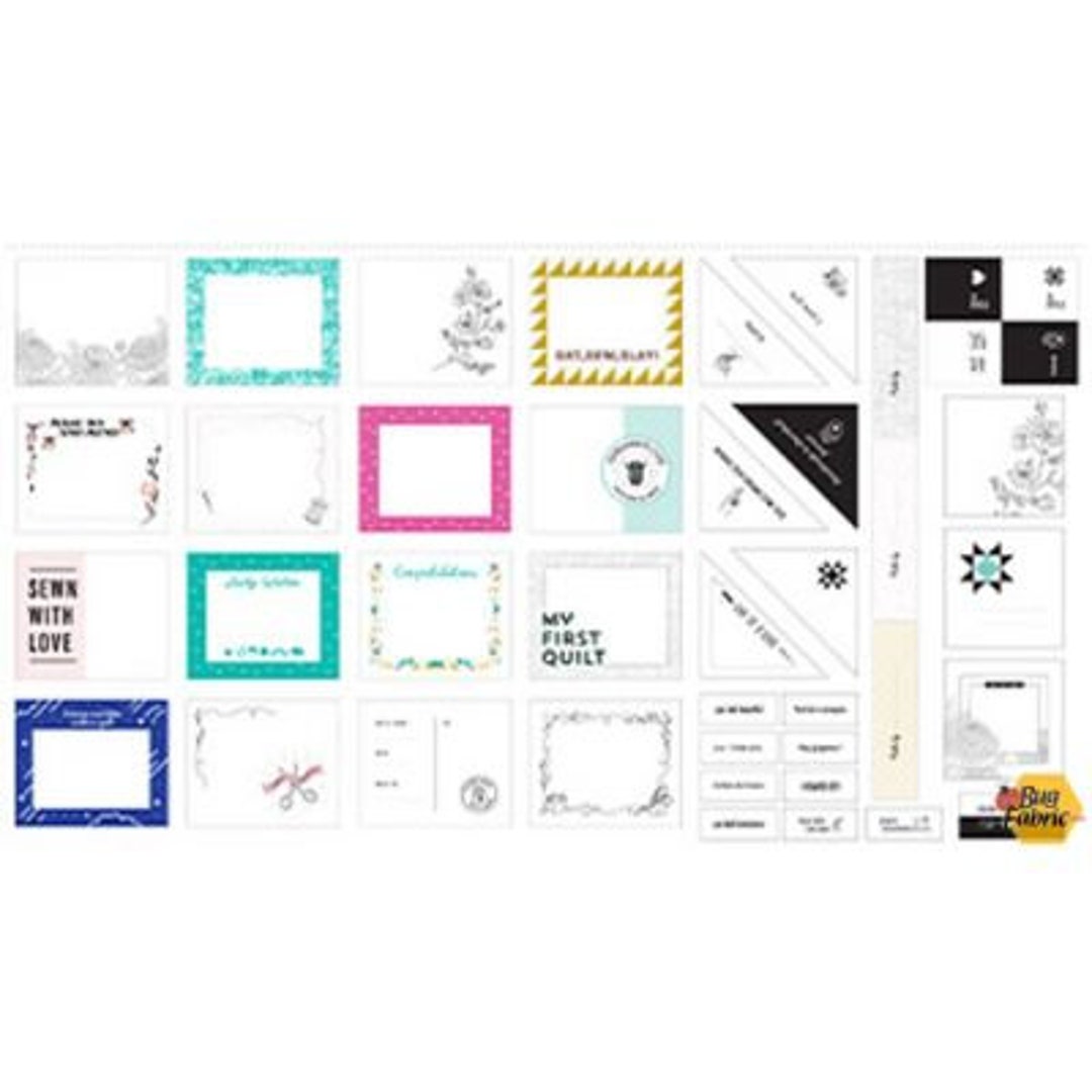 Quilt Label Panel 30 Fabric Labels to Personalize Your Custommade