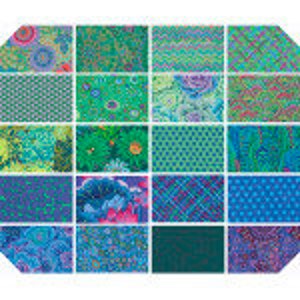 Kaffe Fassett Classics Ocean- 10" Charm Pack