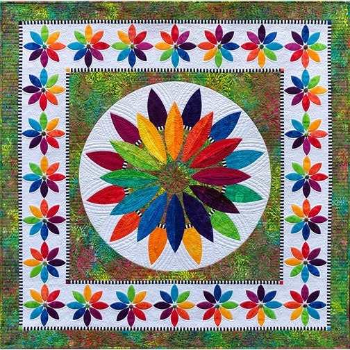 In Full Bloom Quilt Kit Etsy