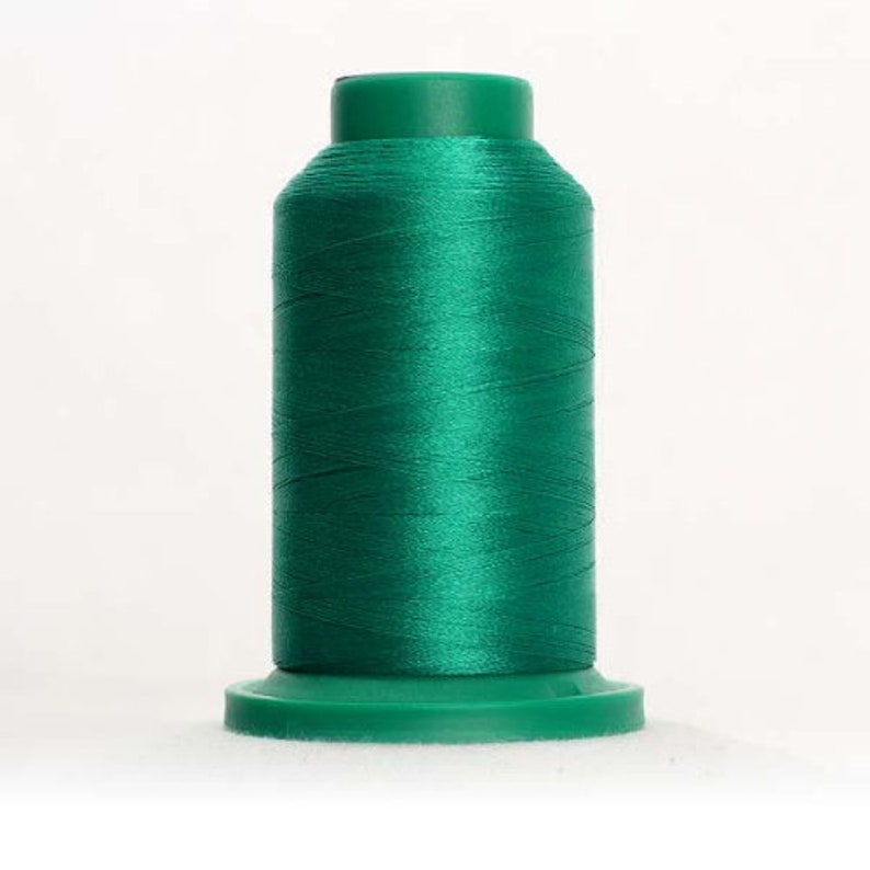 Quilting Isacord Thread SHAMROCK GREEN 5411 for Embroidery Decorative Stitching 1000m mini-king spool
