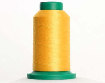 Isacord Thread Yellow Bird 0506 for Embroidery, Quilting, Decorative Stitching 1000m mini-king spool
