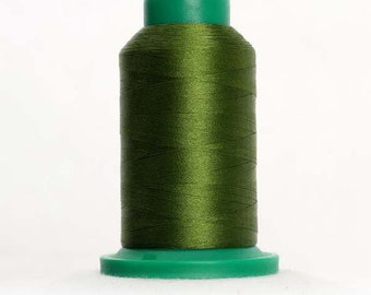 Isacord Thread MOSS GREEN 5934 for Embroidery, Quilting, Decorative Stitching 1000m mini-king spool
