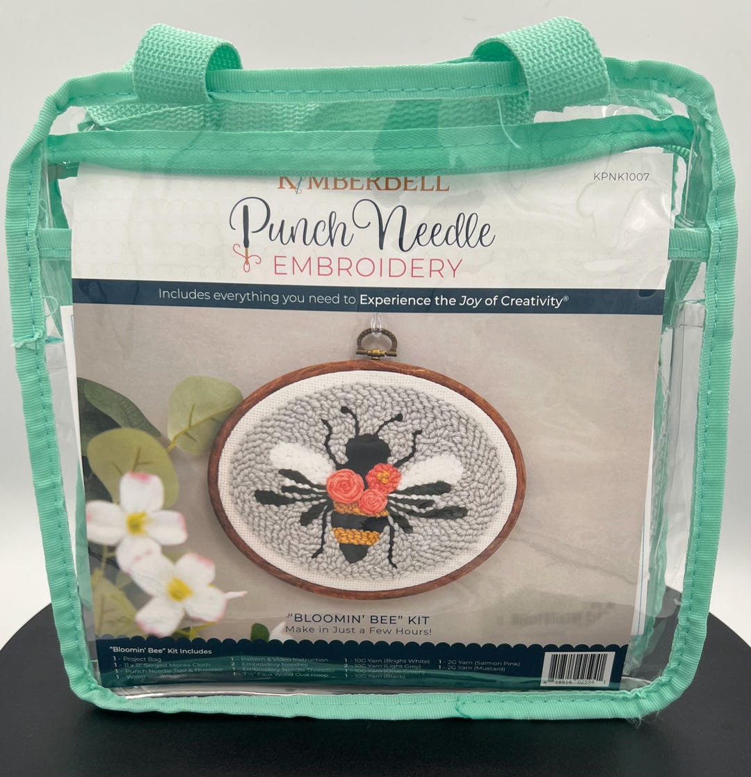 Bloomin Bee Punch Needle Embroidery Kit - Etsy