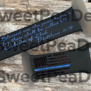 Thin Blue Watch Band Back the Blue Apple Watch Police Wife Police Mom Gift for Police Officer Police Academy Gift Valentines Day Gift Etsy